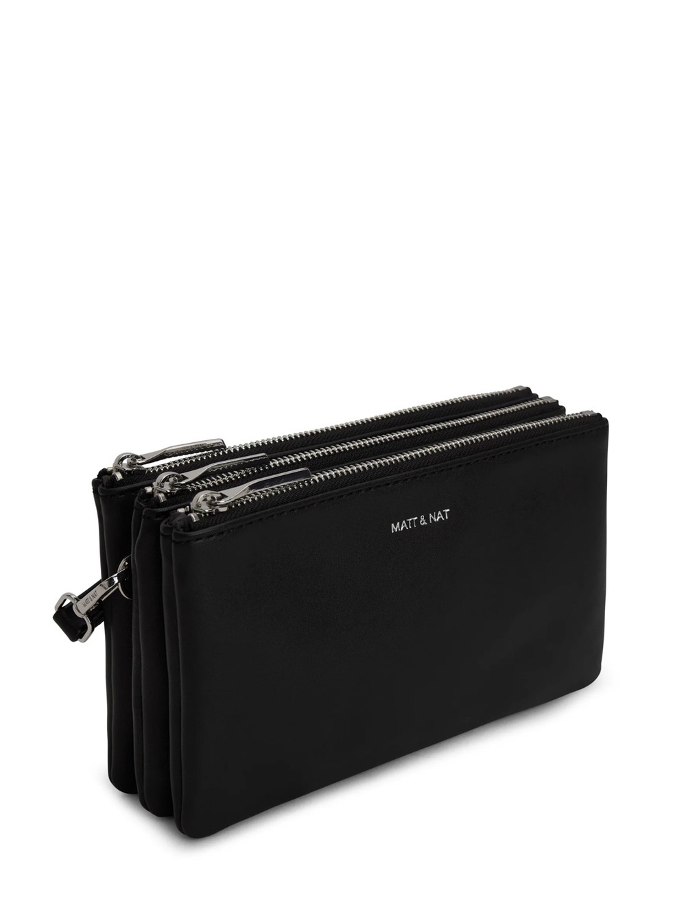 Matt & Nat Triplet Vegan Crossbody Bag in Black